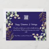 カスタム2025企業の年クリスマス・グリーティング・カード シーズンカード (正面)