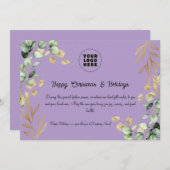 カスタム2025企業の年クリスマス・グリーティング・カード シーズンカード (正面/裏面)