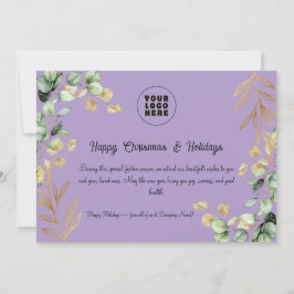 カスタム2025企業の年クリスマス・グリーティング・カード シーズンカード