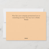 カスタム2025企業の年クリスマス・グリーティング・カード シーズンカード (裏面)