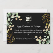 カスタム2025企業の年クリスマス・グリーティング・カード シーズンカード (正面)