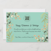 カスタム2025企業の年クリスマス・グリーティング・カード シーズンカード (正面)