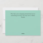 カスタム2025企業の年クリスマス・グリーティング・カード シーズンカード (裏面)