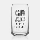 カスタム2025年モダン卒業 ガラス缶 (正面)