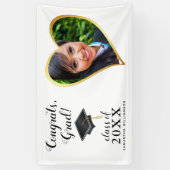 カスタム2025年卒業写真白卒業 横断幕 (縦)