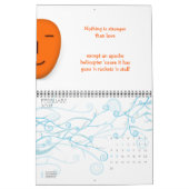 カスタム2025年新年引用文おもしろいジョーク机の壁 カレンダー (2月 2027)