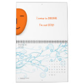 カスタム2025年新年引用文おもしろいジョーク机の壁 カレンダー (3月 2026)