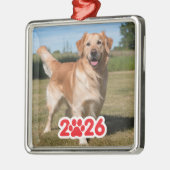 カスタム2026ペットフォト メタルオーナメント (左)