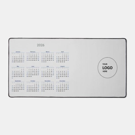 カスタム2026年カレンダー デスクマット (正面)