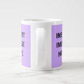 カスタム20 ozジャンボマグテンプレートを自分のものにする ジャンボコーヒーマグカップ (裏面)