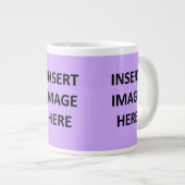 カスタム20 ozジャンボマグテンプレートを自分のものにする ジャンボコーヒーマグカップ (正面右)