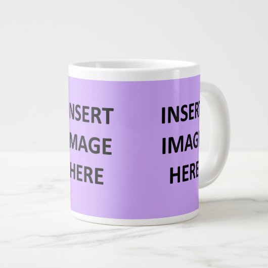 カスタム20 ozジャンボマグテンプレートを自分のものにする ジャンボコーヒーマグカップ (正面右)