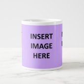 カスタム20 ozジャンボマグテンプレートを自分のものにする ジャンボコーヒーマグカップ (正面)