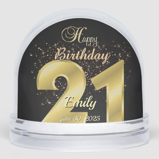 カスタム21パーソナライズされた歳の誕生日プレゼント (正面)