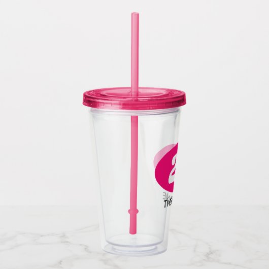 カスタム21歳の誕生日パーティータンブラーガラス アクリルタンブラー (右)