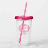 カスタム21歳の誕生日パーティータンブラーガラス アクリルタンブラー (裏面)