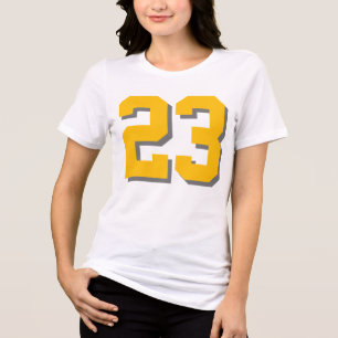 カスタム23シャツ、番号付きトライブレンドティー トライブレンドTシャツ