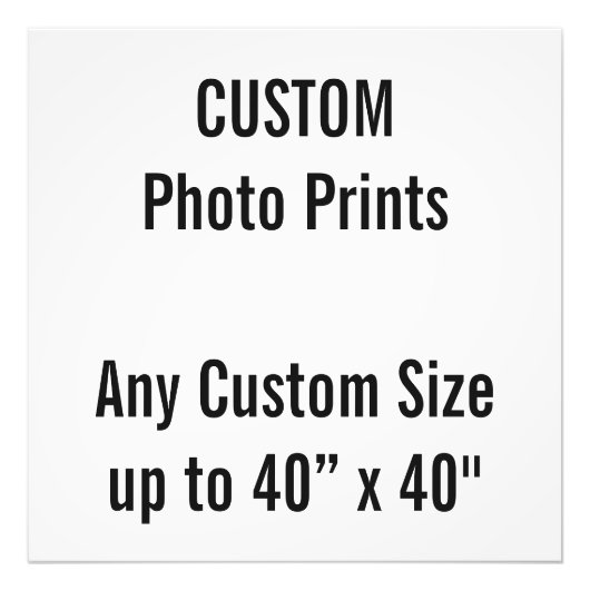 カスタム24インチx 24インチフォトプリント(または任意のカスタムサイズ) フォトプリント            (正面)