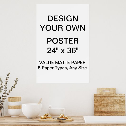 カスタム24パーソナライズされた" x 36インチ価値マットポスター ポスター (キッチン)