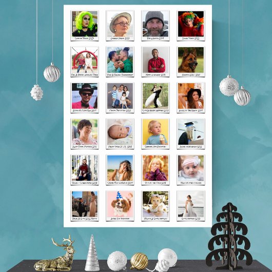 カスタム24フォトコラージュレトロインスタントフィルム&ノート ポスター