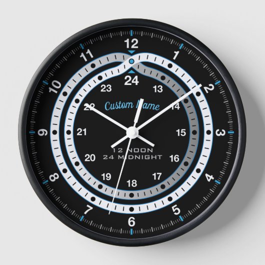 カスタム24時間壁時計 壁時計 (正面)