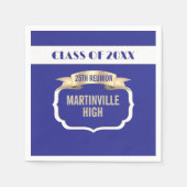 カスタム25周年同窓会パーティー スタンダードカクテルナプキン (正面)