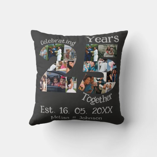 カスタム25周年記念結婚写真集 クッション (裏面)