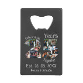 カスタム25周年記念結婚写真集 クレジットカード栓抜き (正面)