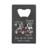 カスタム25周年記念結婚写真集 クレジットカード栓抜き (裏面)