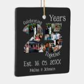 カスタム25周年記念結婚写真集 セラミックオーナメント (右)