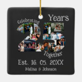 カスタム25周年記念結婚写真集 セラミックオーナメント (裏面)