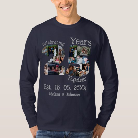 カスタム25周年記念結婚写真集 Tシャツ (正面)