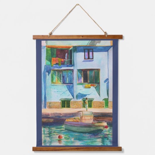 カスタム26"x36"垂直(ポートレート)、1つのパネル 吊り下げ型タペストリー (正面)