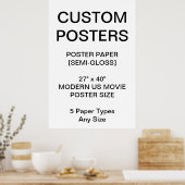 カスタム27パーソナライズされた"x40"半光沢ポスター ポスター (キッチン)