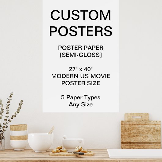 カスタム27パーソナライズされた"x40"半光沢ポスター ポスター (キッチン)