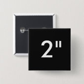 カスタム2"インチ正方形ボタンのブランクのテンプレート 缶バッジ (正面&裏面)