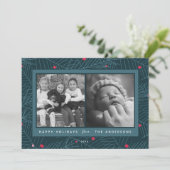 カスタム2 – フォトスプモダンルースホリデーカード シーズンカード (スタンド正面)