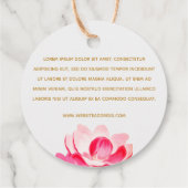 カスタム2"ラウンドピンクマグノリアフローラつるラベル フェイバータグ (裏面)