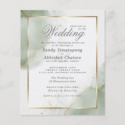 カスタム2 – 予算の結婚金ゴールドミュート (正面)