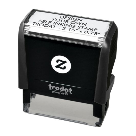 カスタム2.15"x0.78インチTrodat 4913 Self-Inking Stamp セルフインキングスタンプ (商品)