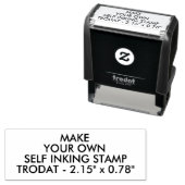 カスタム2.15"x0.78インチTrodat 4913 Self-Inking Stamp セルフインキングスタンプ (インサイチュ)