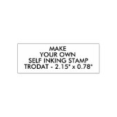カスタム2.15"x0.78インチTrodat 4913 Self-Inking Stamp セルフインキングスタンプ (デザイン)