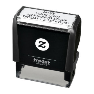 カスタム2.15"x0.78インチTrodat 4913 Self-Inking Stamp セルフインキングスタンプ