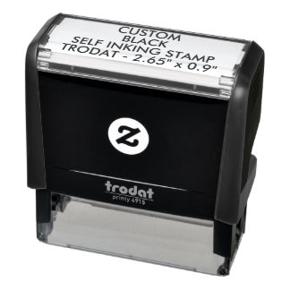 カスタム2.65インチx 0.9インチTrodat 4915 Self-Inking Stamp セルフインキングスタンプ