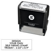 カスタム2.65インチx 0.9インチTrodat 4915 Self-Inking Stamp セルフインキングスタンプ (インサイチュ)