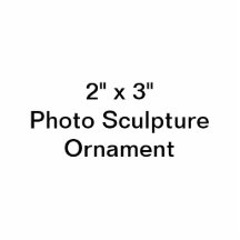 カスタム2" x 3"フォトスカルプチャーのオーナメント