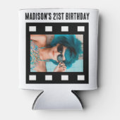 カスタム2 x Photo Film Reel 21世誕生日 缶クーラー (正面)