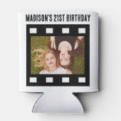 カスタム2 x Photo Film Reel 21世誕生日 缶クーラー (裏面)