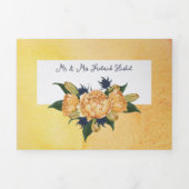 カスタム3つ折り文字折り結婚式招待状 三つ折り招待状 (カバー)