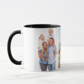 カスタム3の写真のコンボのマグ-白黒 マグカップ (左)